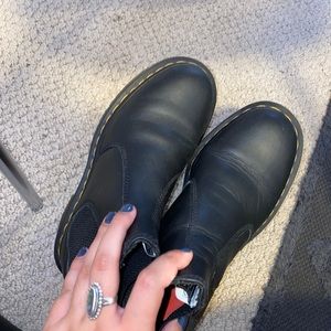 Slip on, Slip resistant doc martens!